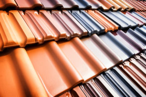 Different color roof tile