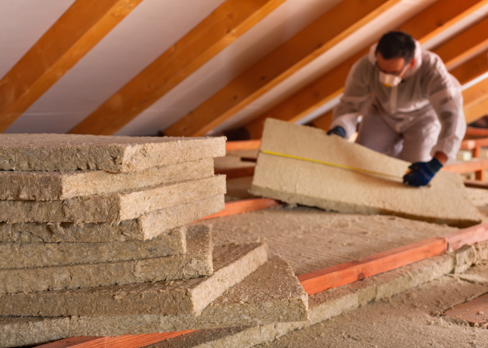 Insulation installation by Guardian Roofs